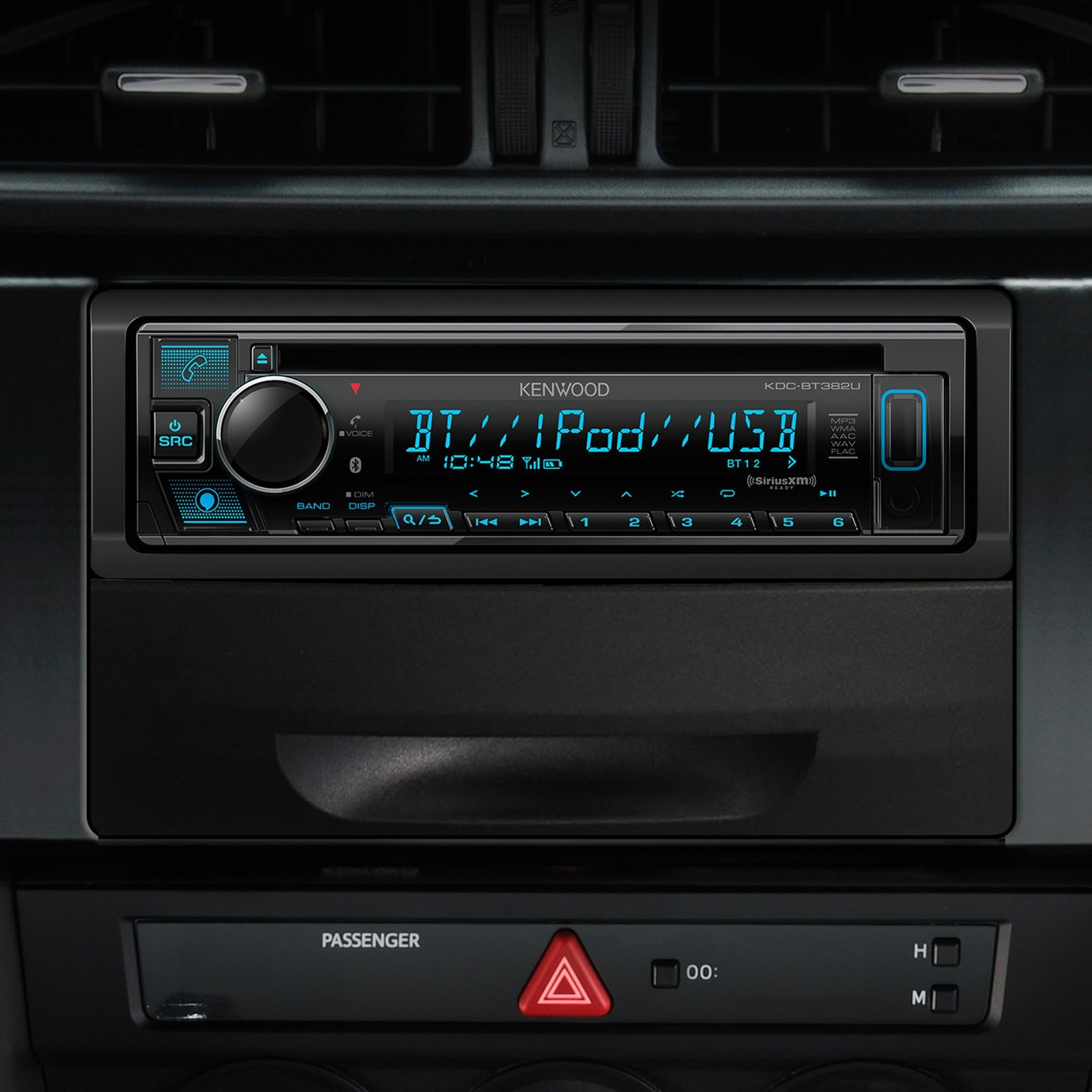 Kenwood KDC-BT382U CD Receiver w/ 1.5 Line Text Display & Bluetooth/Amazon Alexa