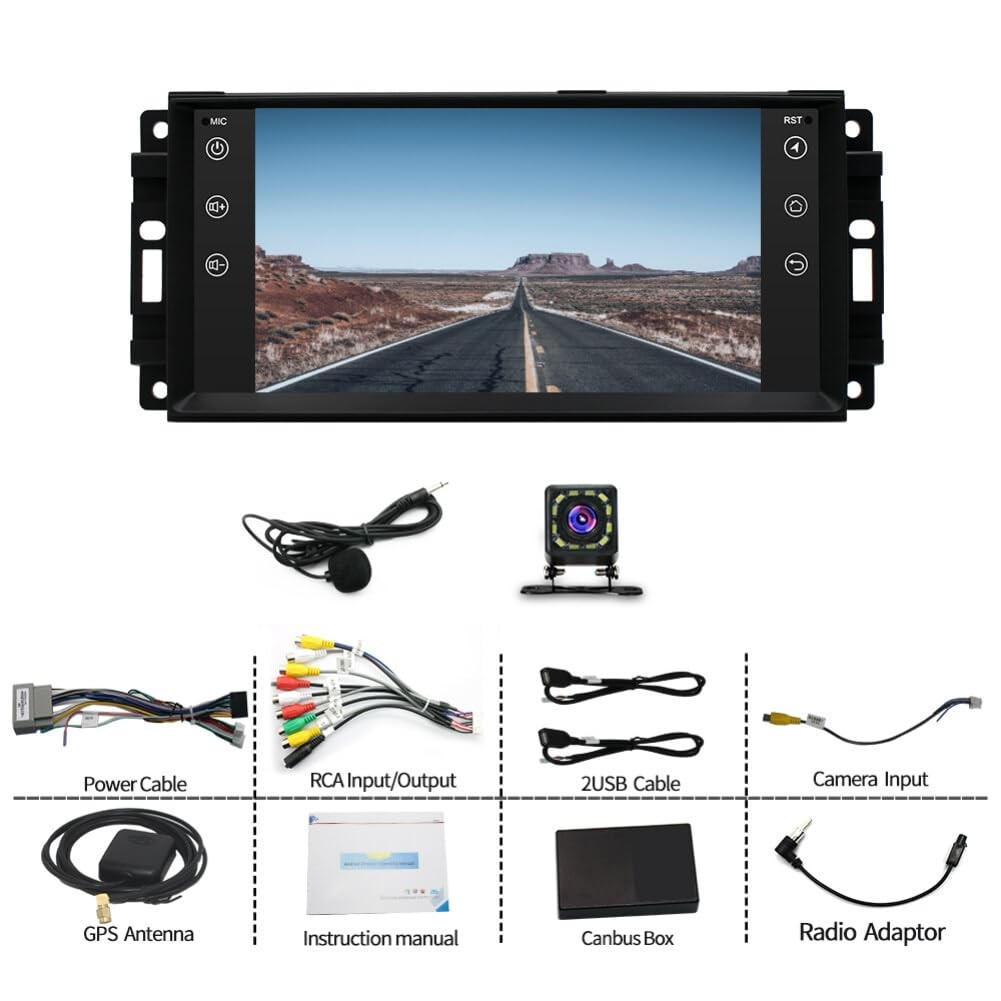 7 inch Touchscreen Car Stereo for Dodge Chrysler 300 300C 2007-2011, Android …