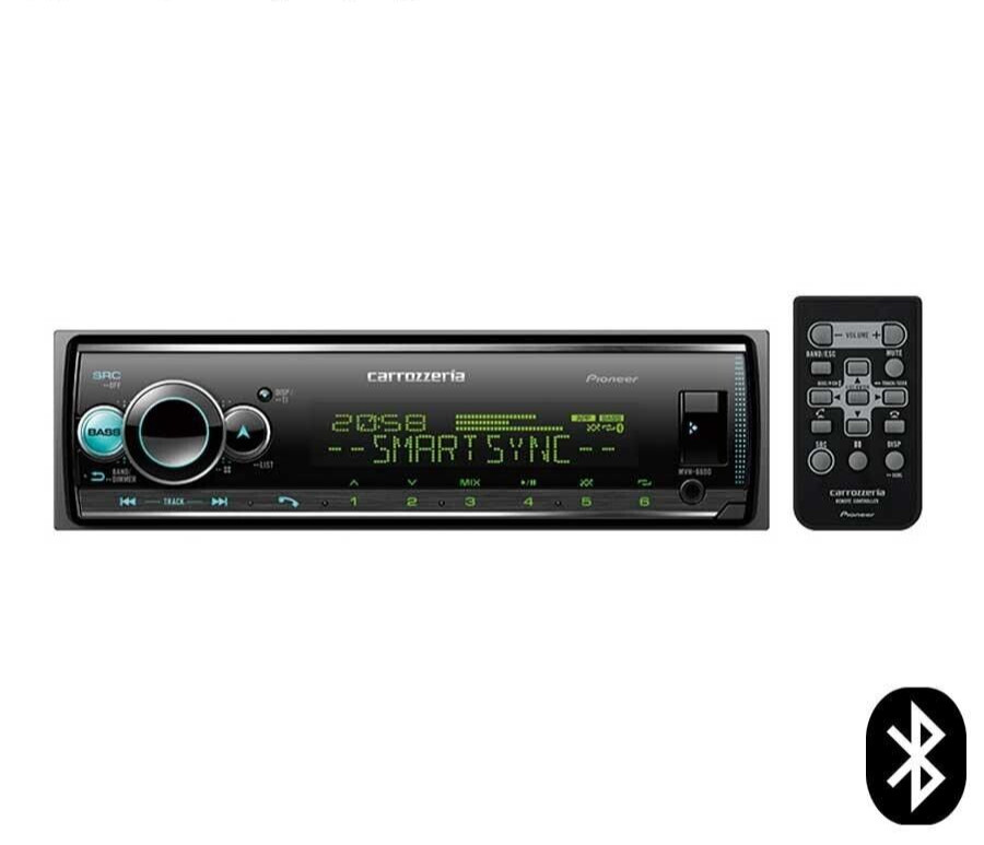 Pioneer Carrozzeria MVH-6600 Bluetooth_USB_Tuner_DSP Main Uni CarAudio Japan NEW