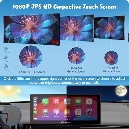 W103 Pro with Wireless Bluetooth Transmission Portable Carplay & 10.3 icnh