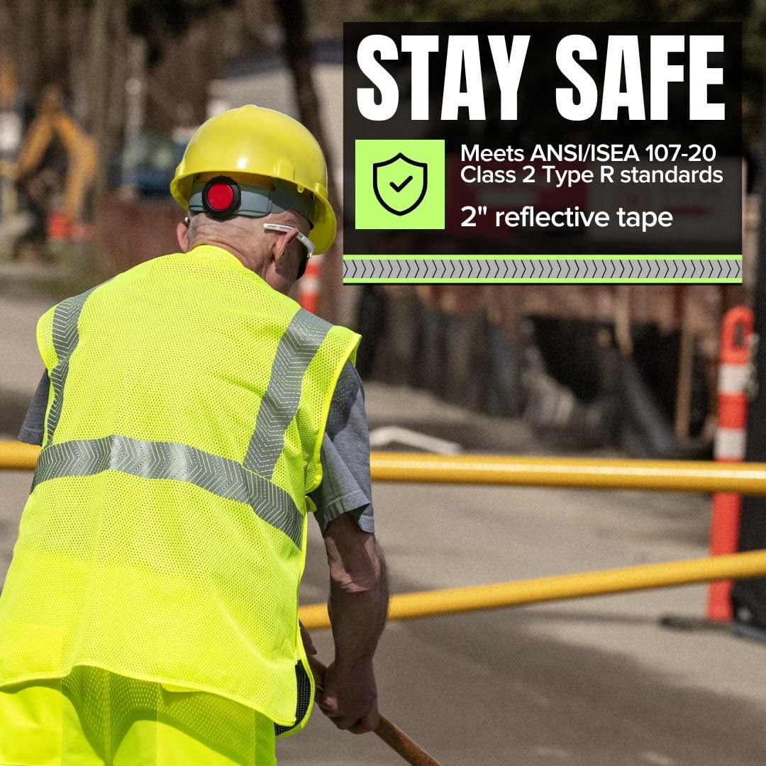 Hi Vis Breakaway Vest for Men & Women – High Visibility Class 2 Safety Vest w…