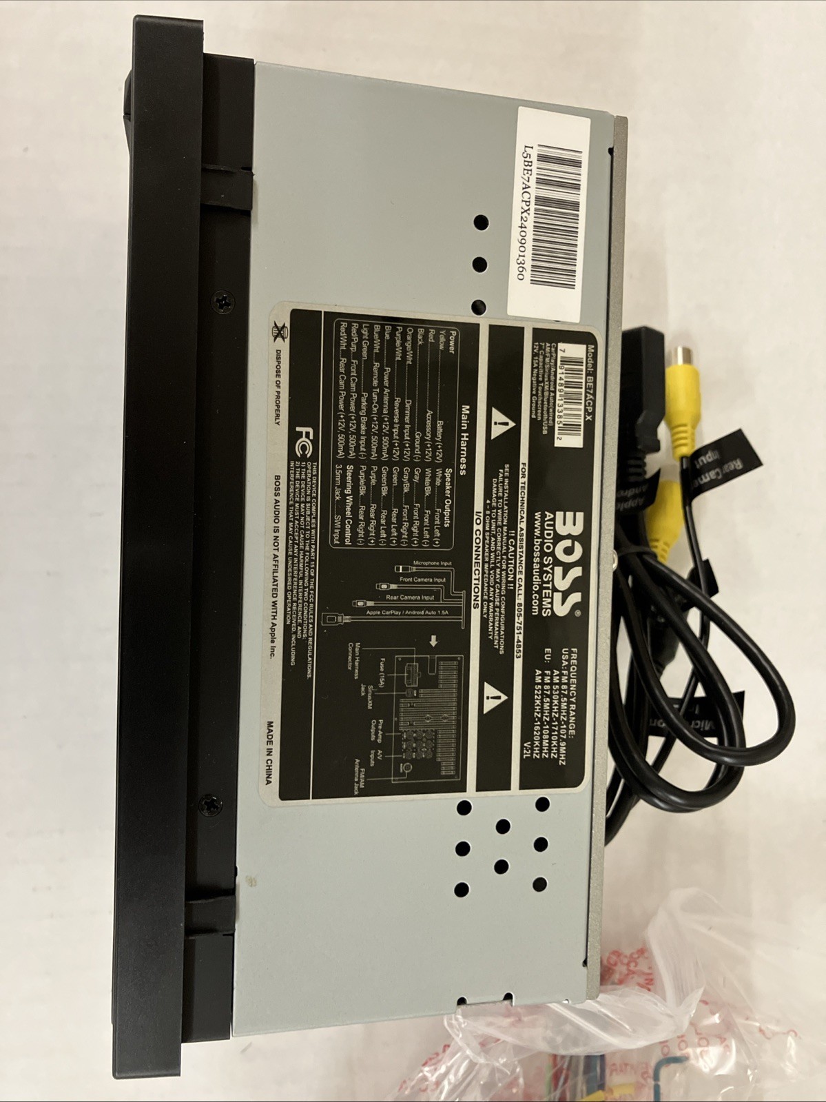 BOSS Audio Systems Elite Series BE7ACP.X 4 Channels Bluetooth Car Stereo