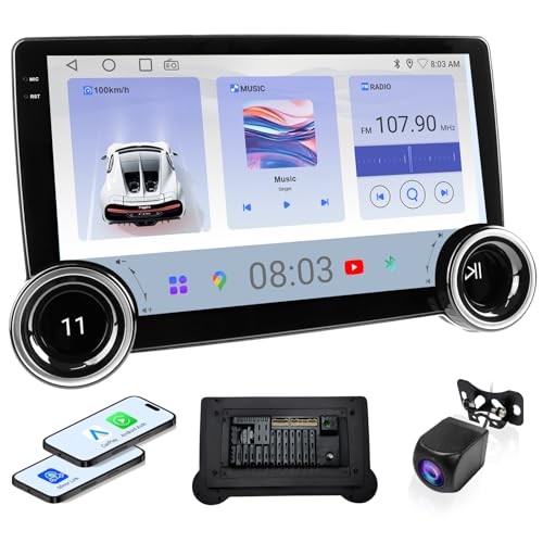 10.1″ Wireless CarPlay & Android Auto Car Stereo – 2GB RAM 64GB ROM, 10.1Inch