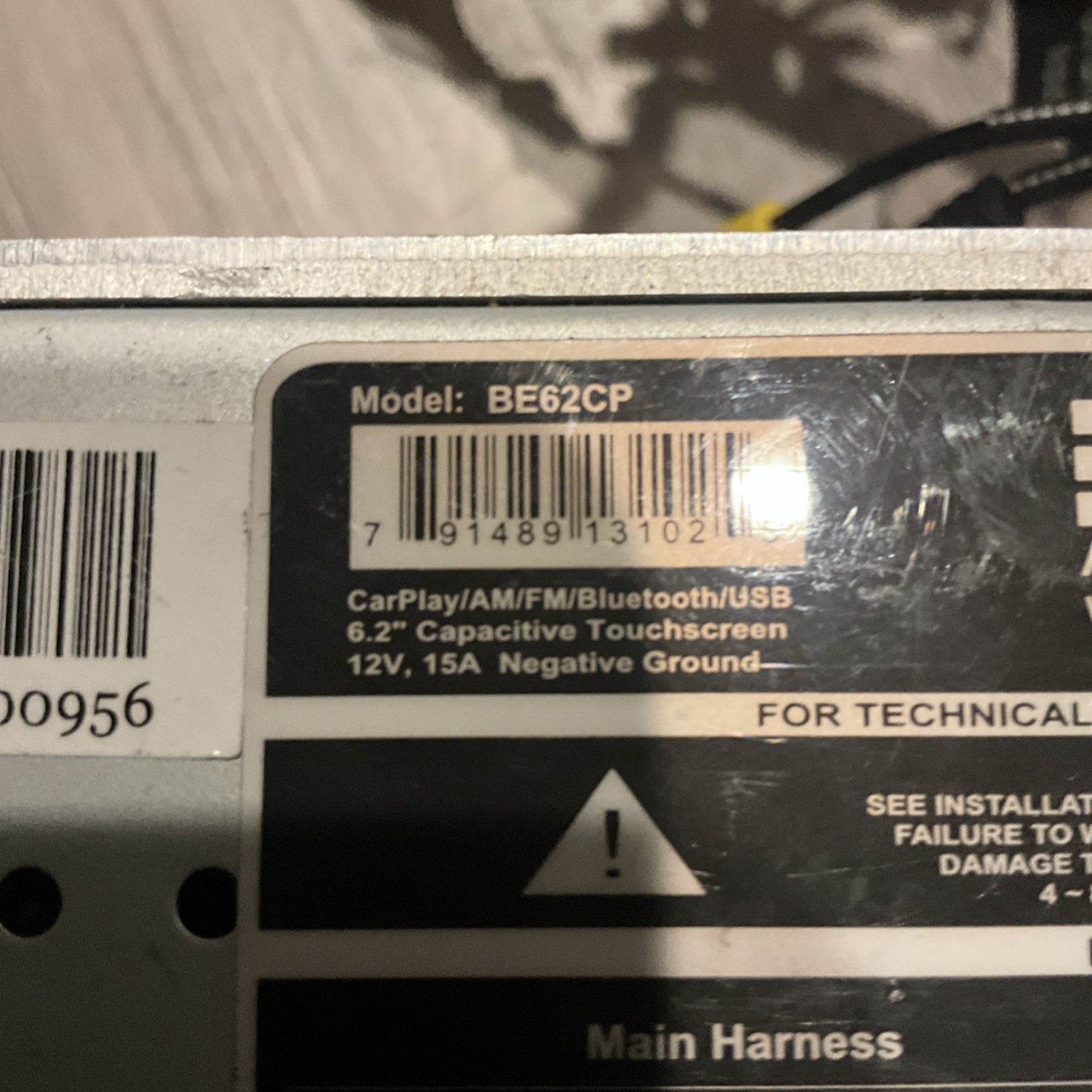 Boss Audio Systems BE62CP with Bluetooth and Apple Car Play Adapter and wiring
