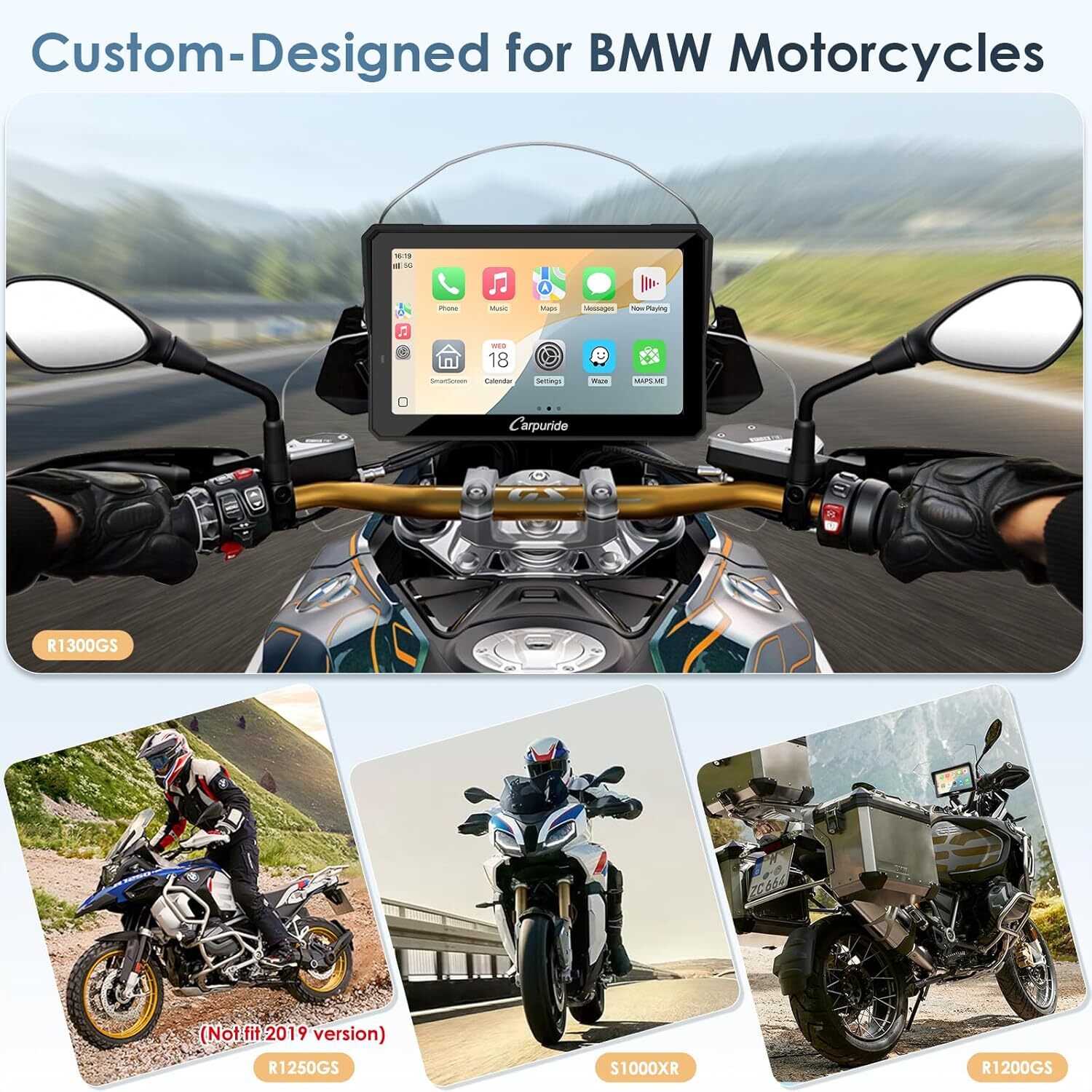 Carpuride W702BS Pro Carplay Android Auto BMW with Native Wonder Wheel Control