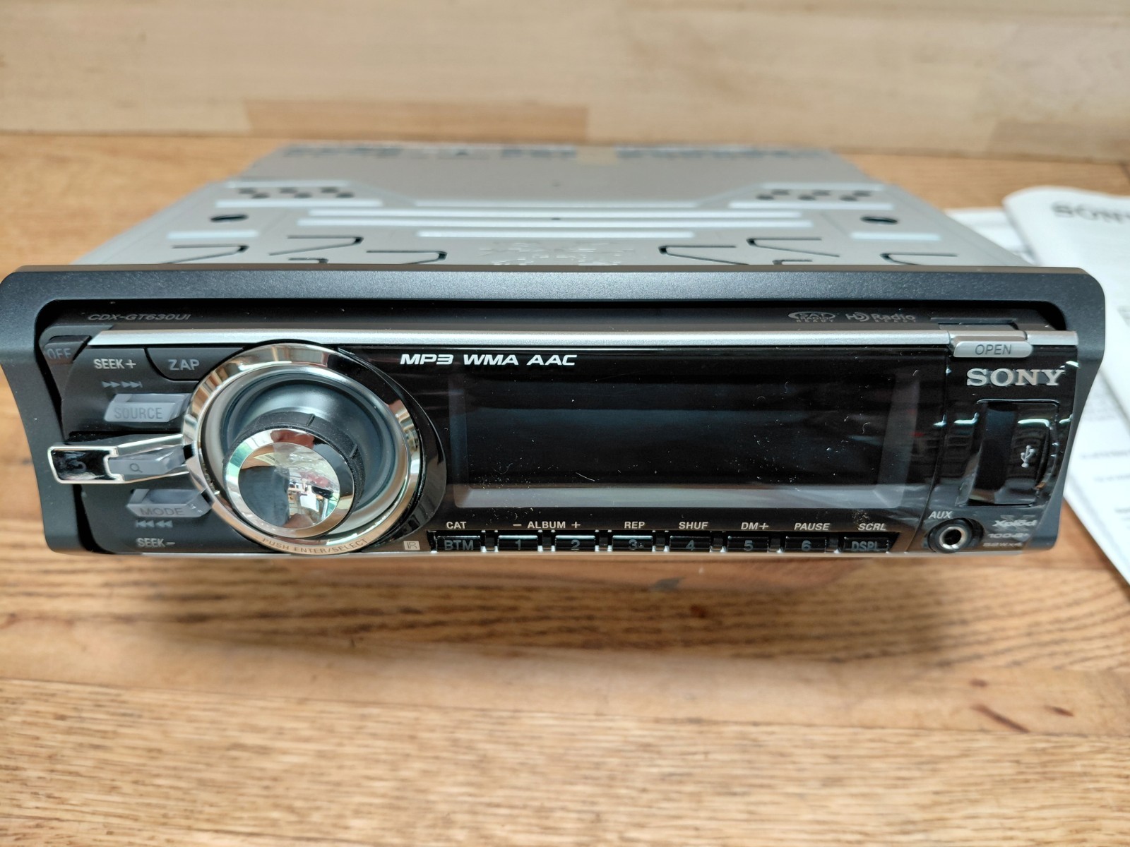 Sony CDX-GT630UI FM/AM Compact Disc Player MP3