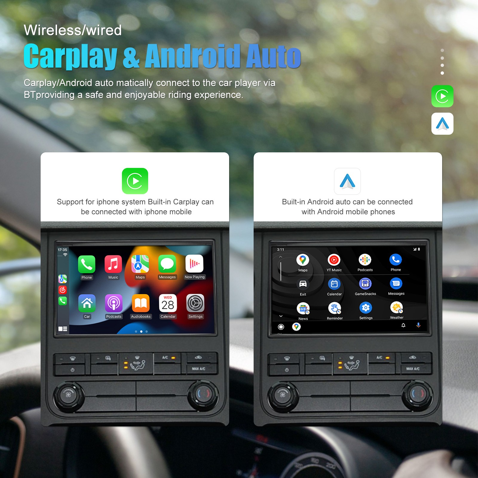 For 2004-2008 Ford F-150 F150 Apple Carplay Car Radio Android 13 Navi GPS Player
