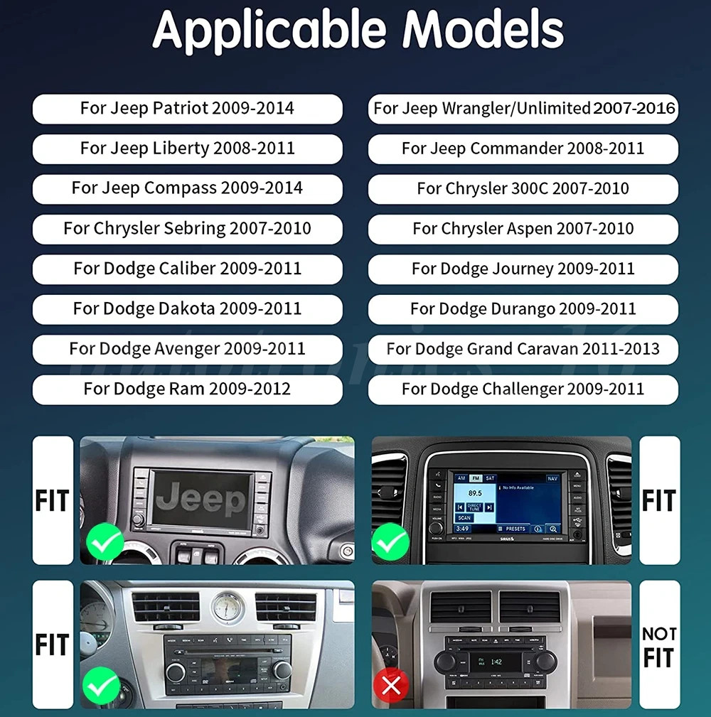 For Jeep Wrangler JK 2007-2017 10″ Car Radio Android Auto Stereo DSP GPS Navi
