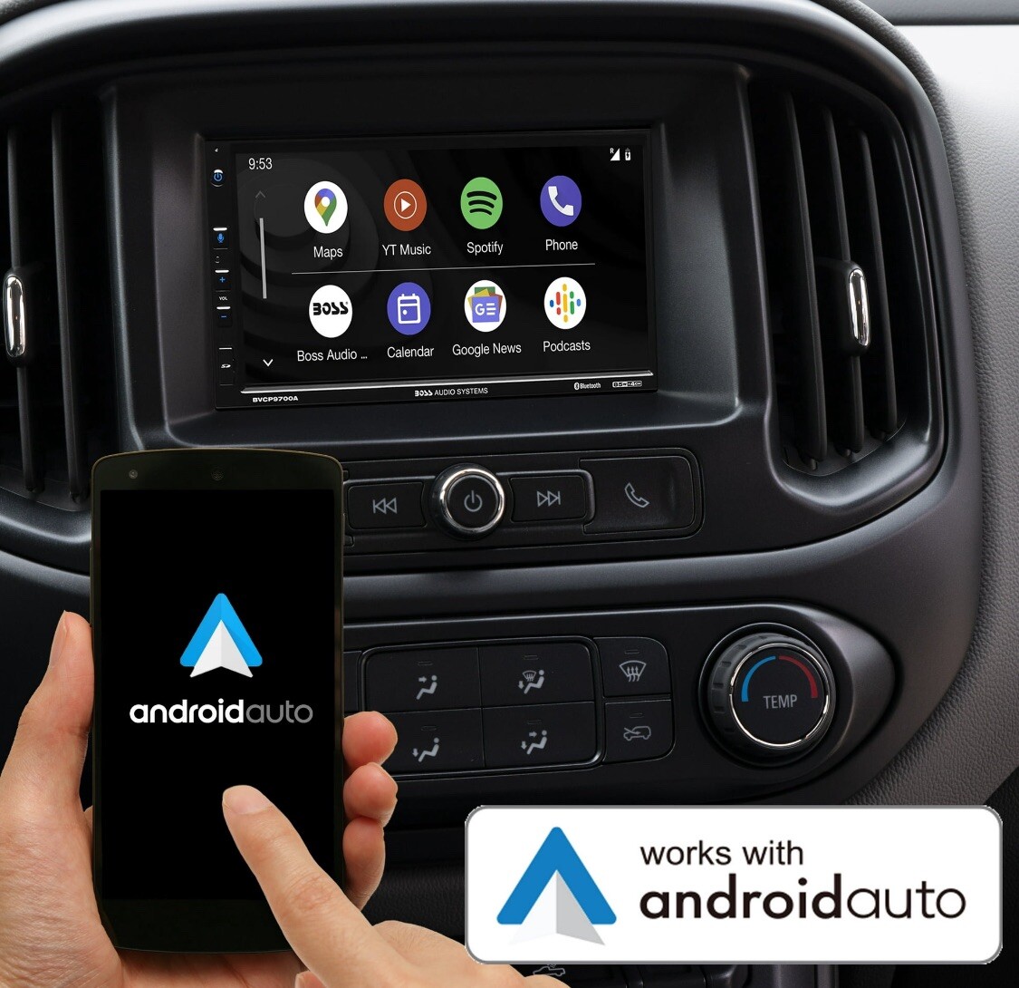 NEW BOSS Audio BVCP9700A 2 Din Apple CarPlay Android Auto Car Stereo System