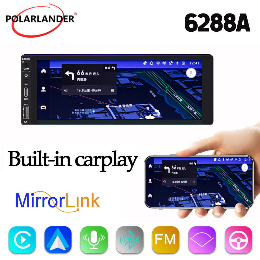 Android Wireless Carplay GPS WiFi 6.9″ Double 2Din Touch Screen Car Stereo Radio