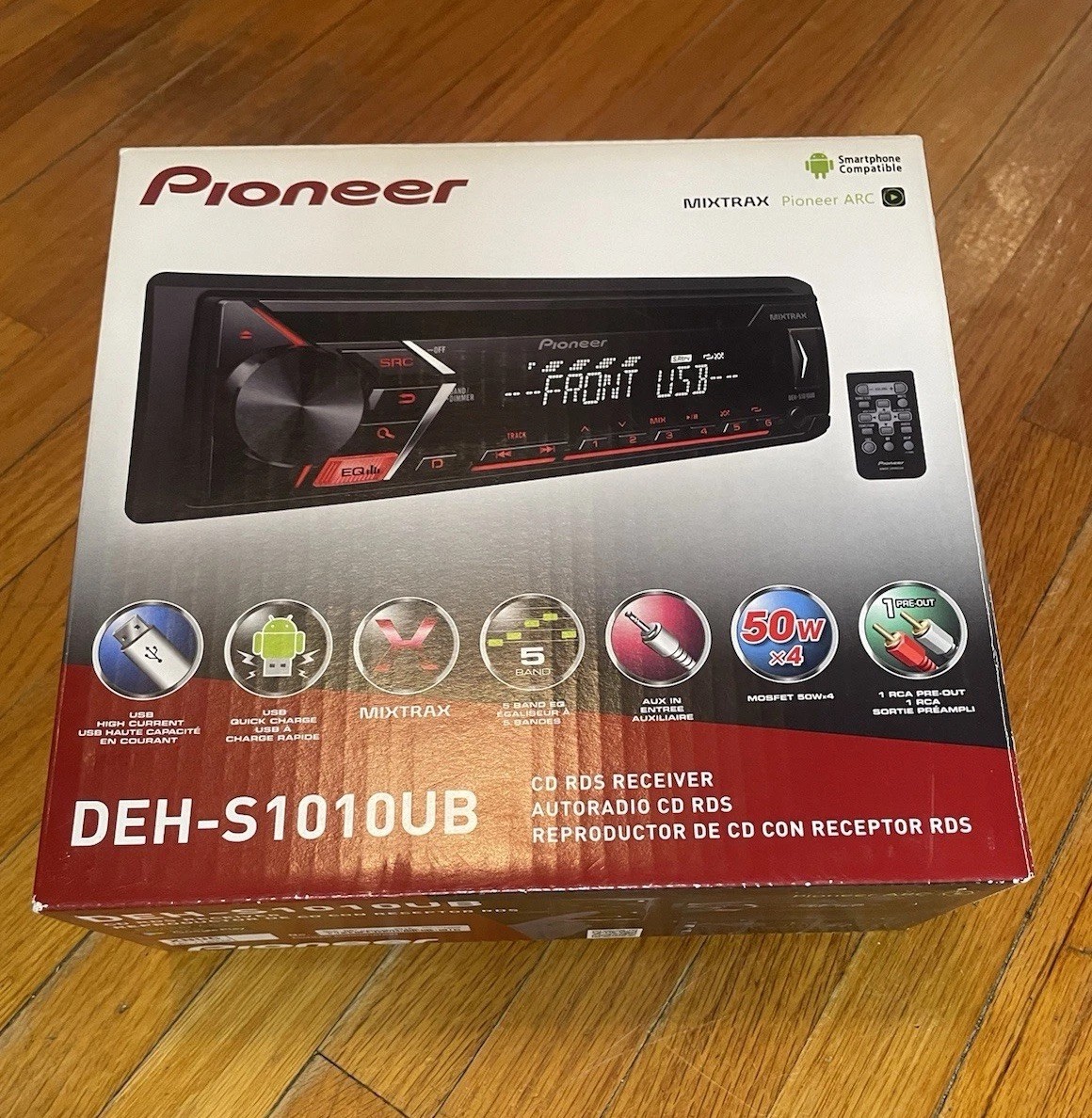 NEW Pioneer DEH-S1010UB CD Player 200w Car Stereo AM FM Radio MP3 USB Aux Remote