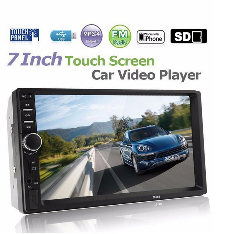 Car MP5 MP3 Player 7″ Double 2DIN Bluetooth Touch Screen Stereo Radio Camera