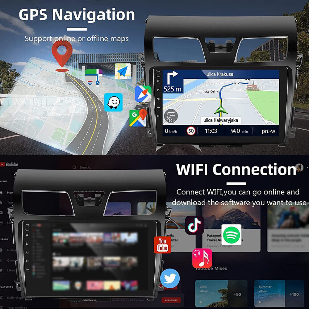 4Core 2GB+64GB Android 13.0 Car Stereo Radio Carplay For 2013-2018 Nissan Altima