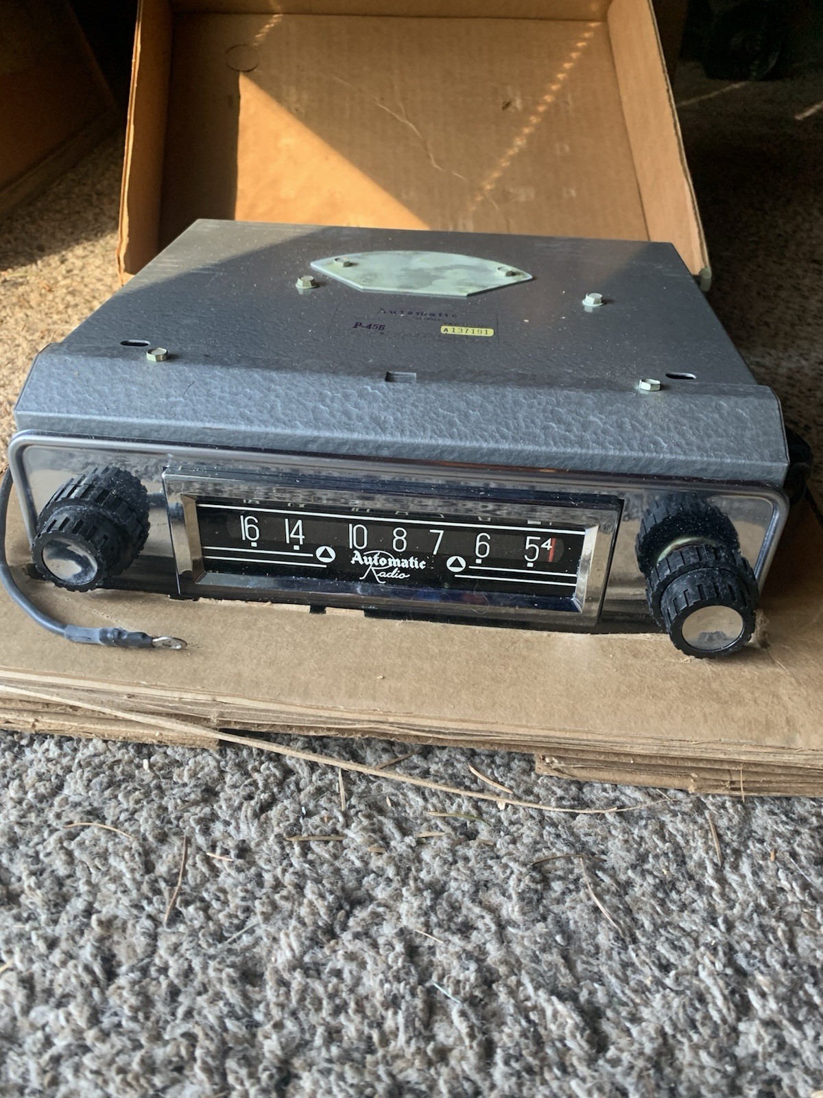 1955 Plymouth AM Radio Automatic P-255 + Speaker + Manual COMPLETE OEM Kit NOS