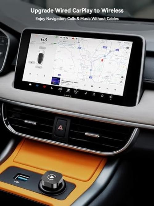 Wireless CarPlay & Android Auto Adapter, 2-in-1 Wireless CarPlay Adapter for