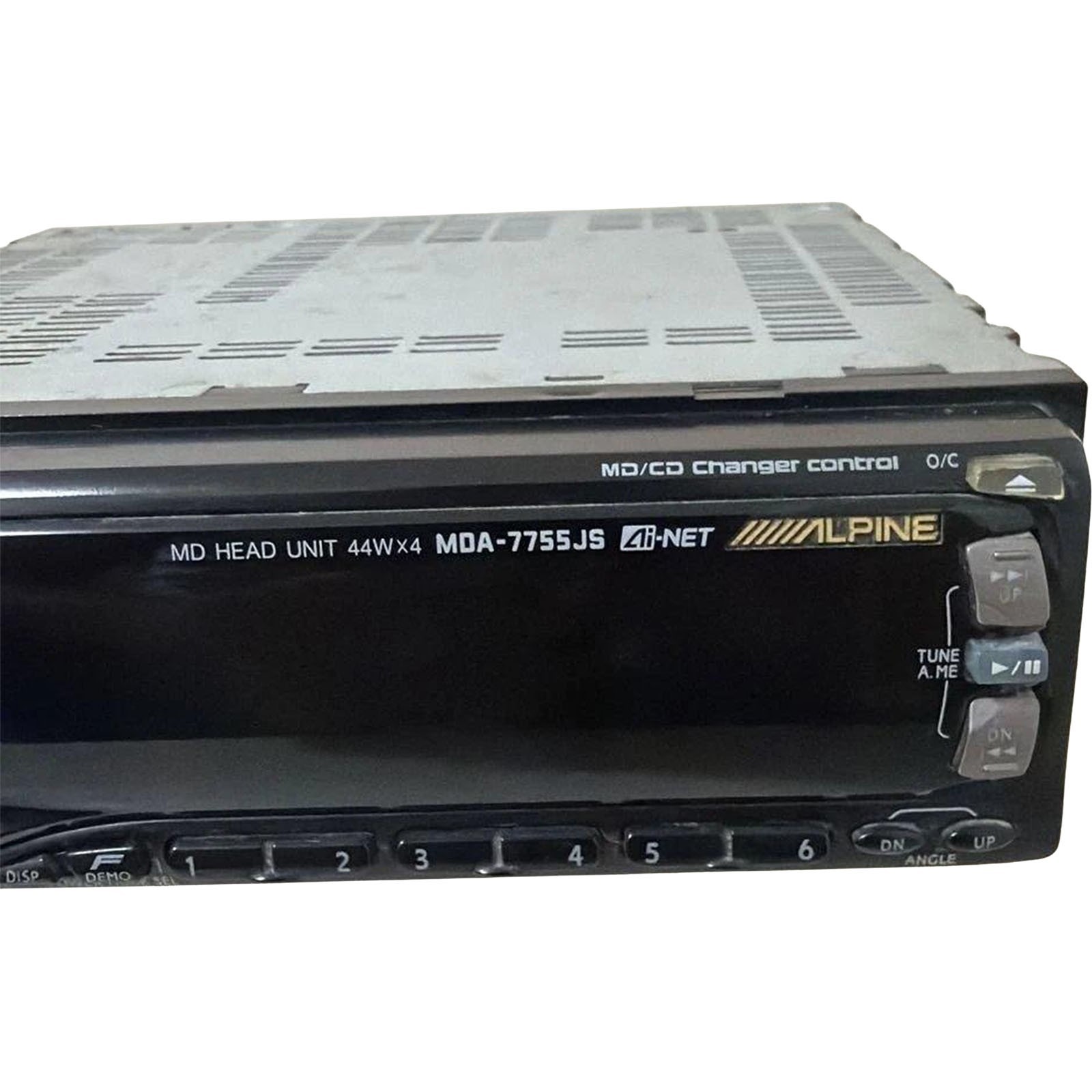 Untested Alpine MDA-7755JS MD Head Unit Car Audio MiniDisc Player 1-DIN Japan