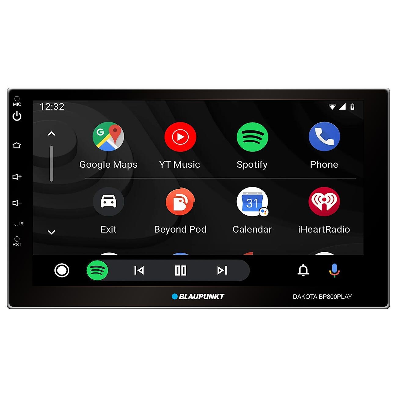 Blaupunkt BP800PLAY 7-Inch Double DIN Mechless Fixed Face Touchscreen Receiver w
