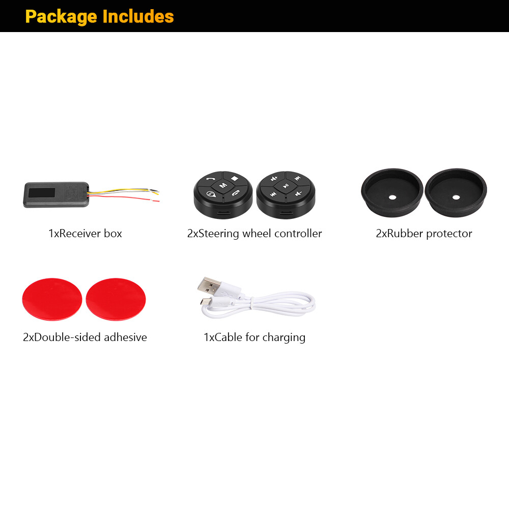 XTRONS Wireless Car Steering Wheel Remote Control Button For Car Stereo DVD GPS