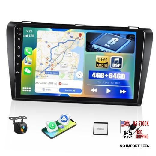 4G+64G 8-Core Qualcomm Snapdragon Car Stereo Radio for Mazda 3 2004-2009,