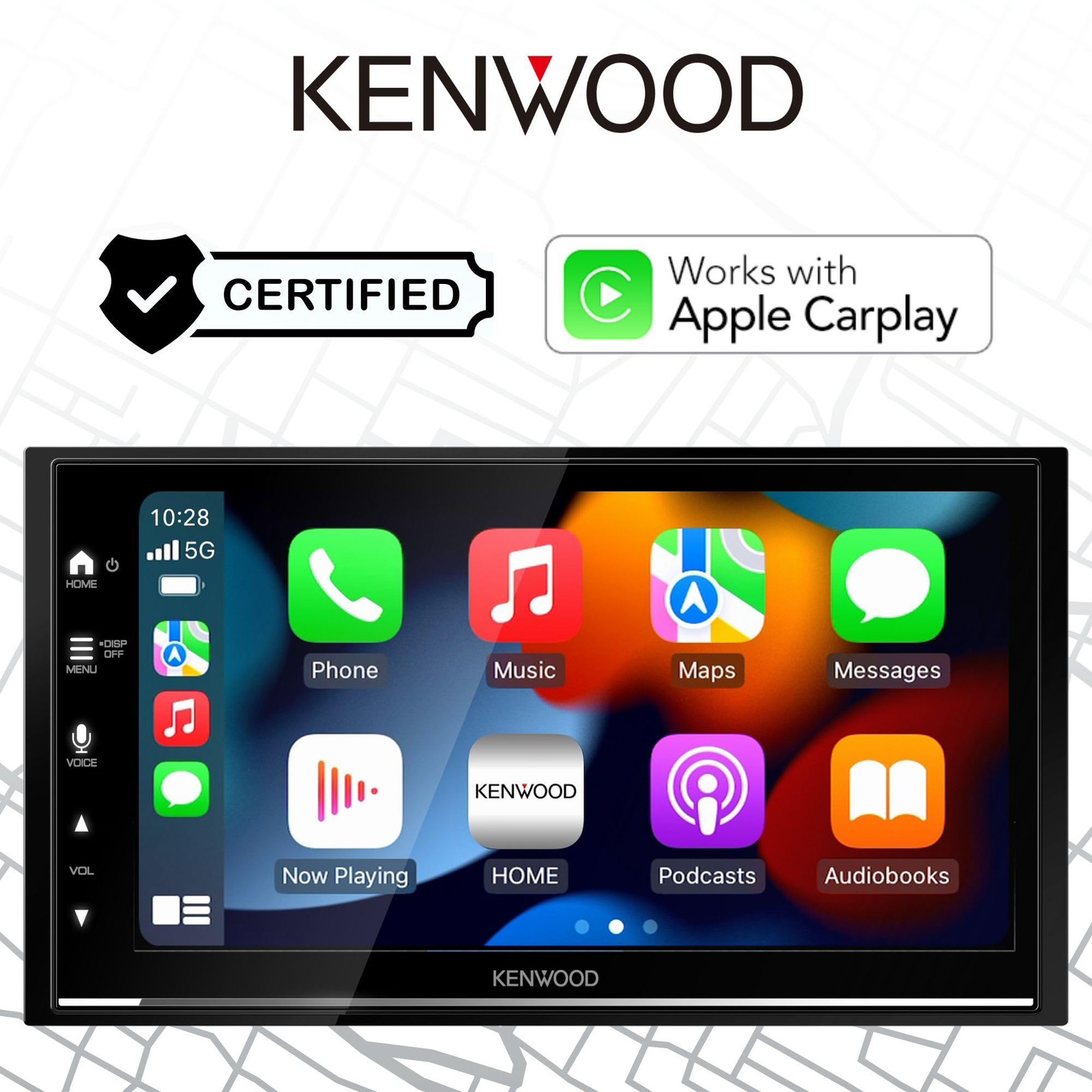 KENWOOD DMX8709S 6.8″ Car Stereo + SiriusXM SXV300 Tuner Bundle – 2 Pcs