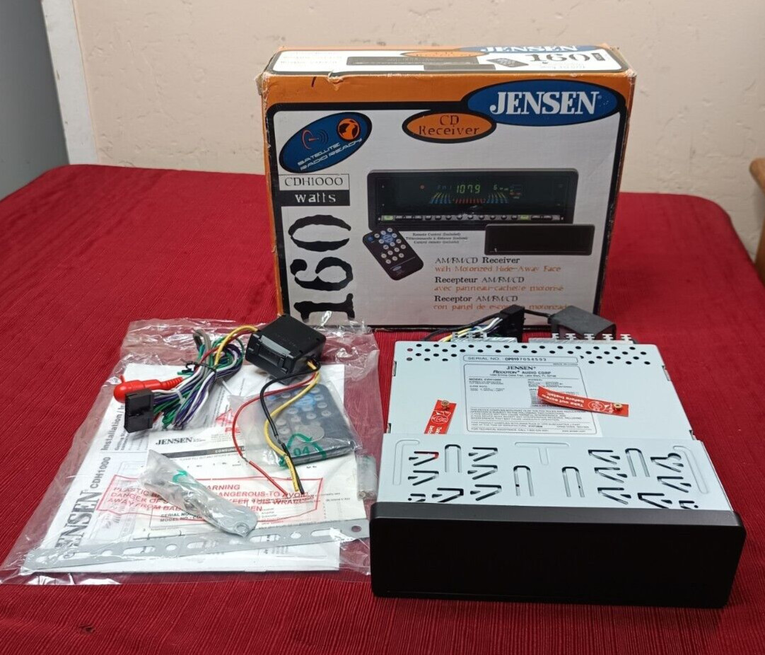 Jensen CDH1000 CD Receiver Car Stereo 160W NEW OPEN BOX, HAD SCREEN ISSUE – READ