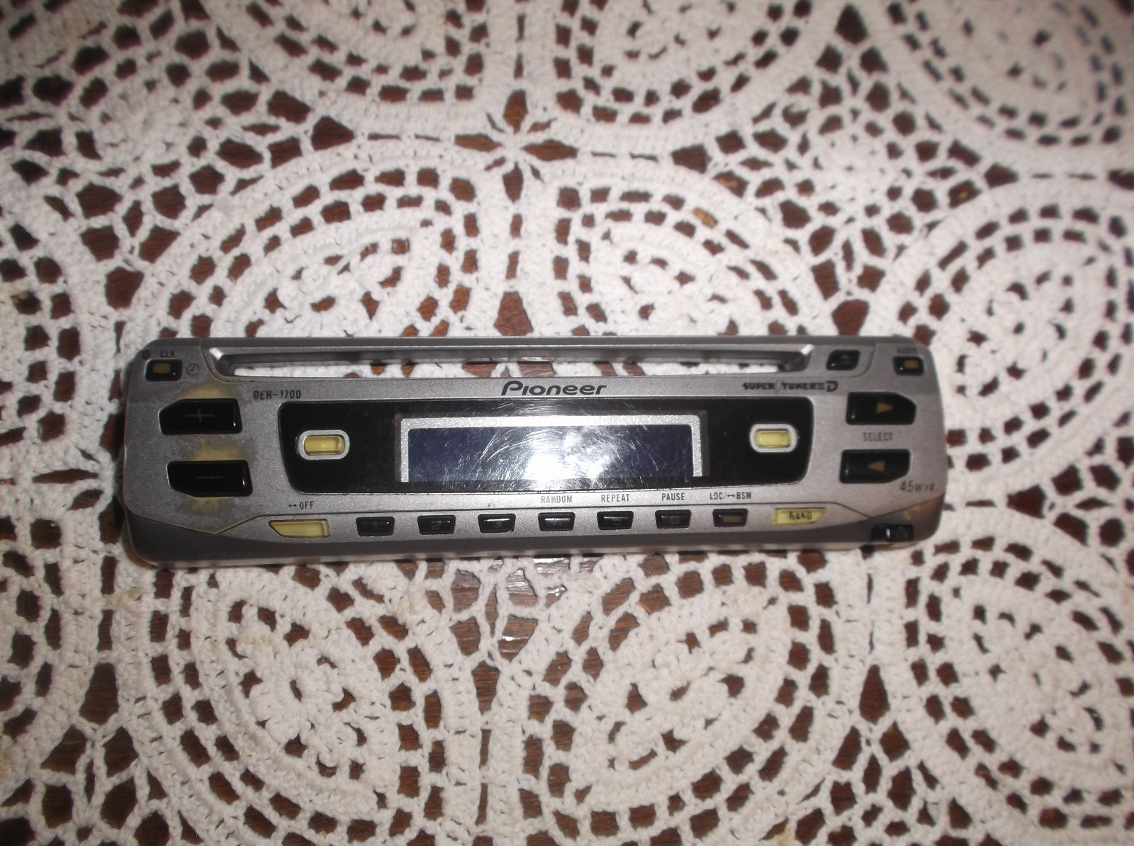 PIONEER DEH-1700 CAR RADIO FACEPLATE ONLY