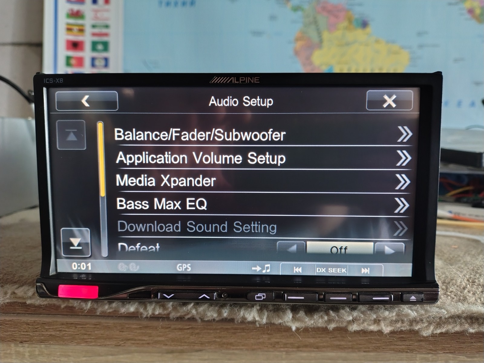 Alpine ICS-X8 Car Stereo Mobile Media Station Fully Working Good Shape Bluetooth
