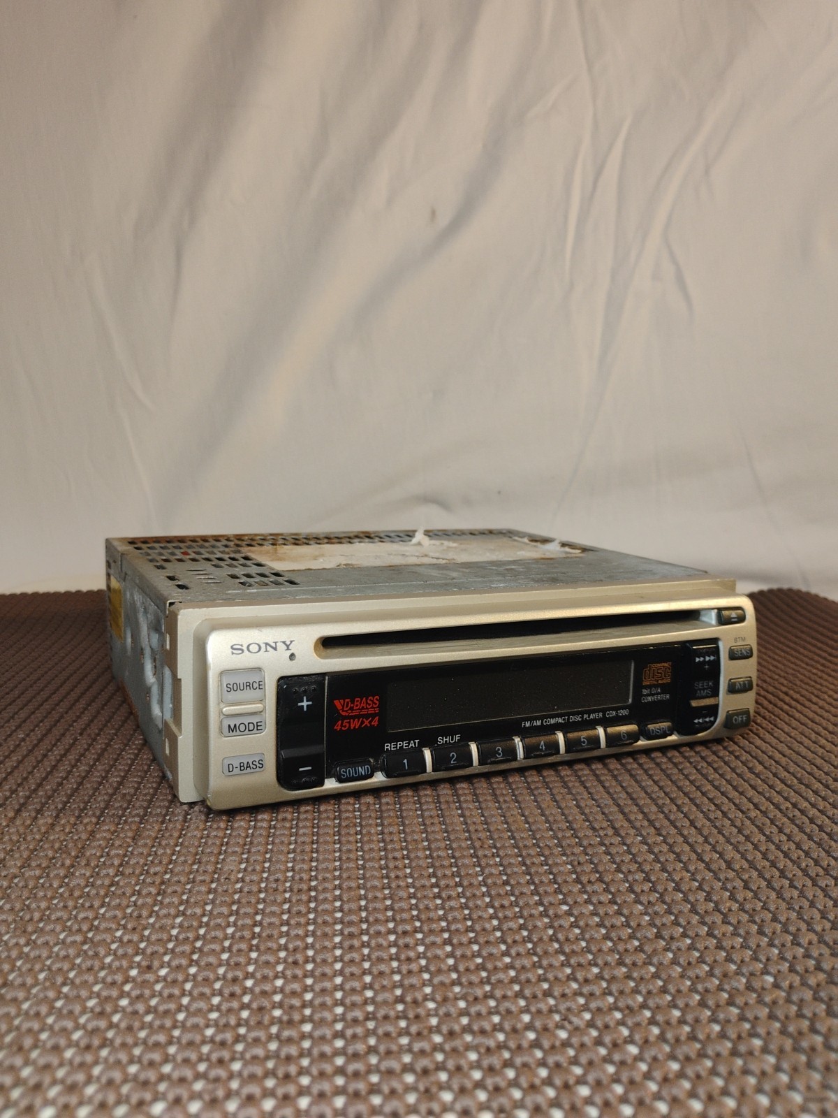 🔥Vintage Sony CDX-1200 Car Stereo Radio CD Player Untested Old School