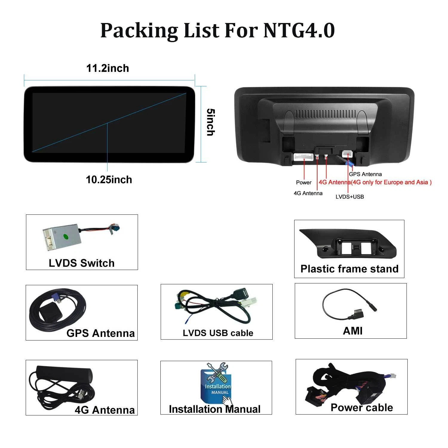 12.3″ Android13 8+256GB Screen Upgrade Stereo Mercedes Benz E class W212 NTG4.0