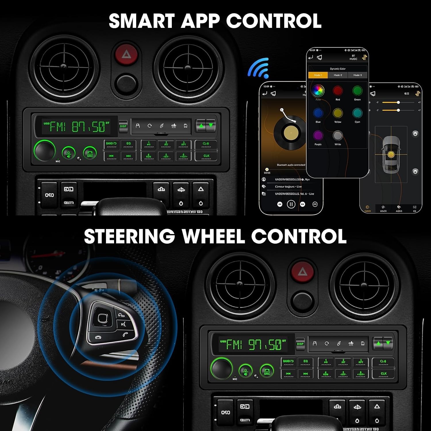 Retro Single Din Car Stereo: European Vintage Radio for Classic Vehicles 265