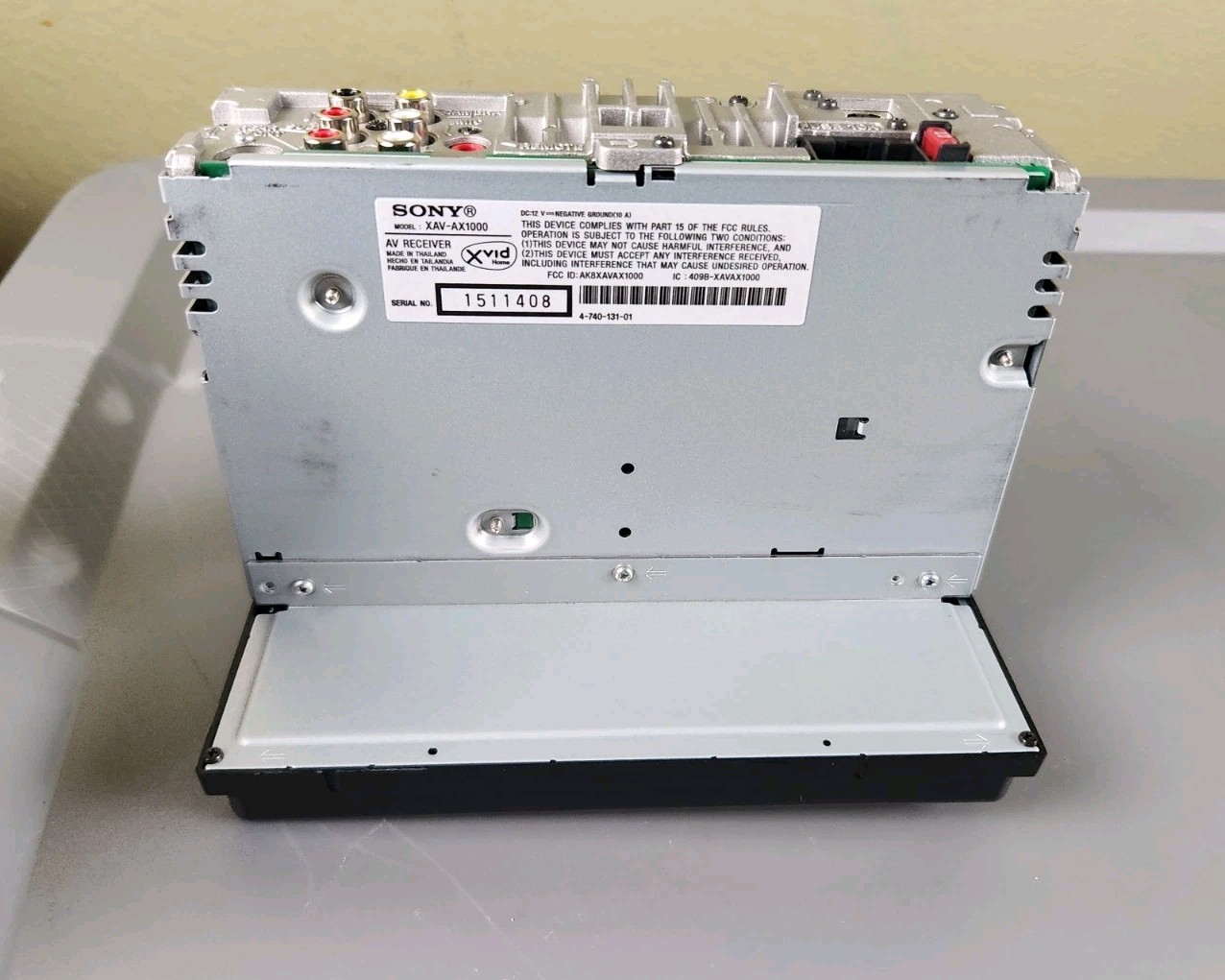 SONY XAV-AX1000 AV RECEIVER For PARTS OR REPAIR ONLY (Has Touchscreen Issue)