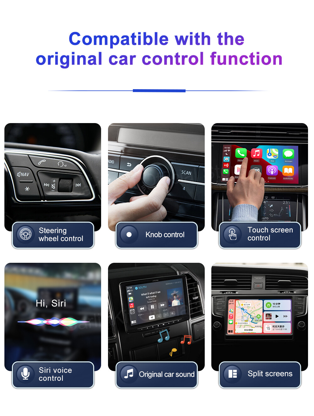 For Kia 8G+128GB Android 12 Ai Box CarPlay QCM6125 Wireless CarPlay Android Auto