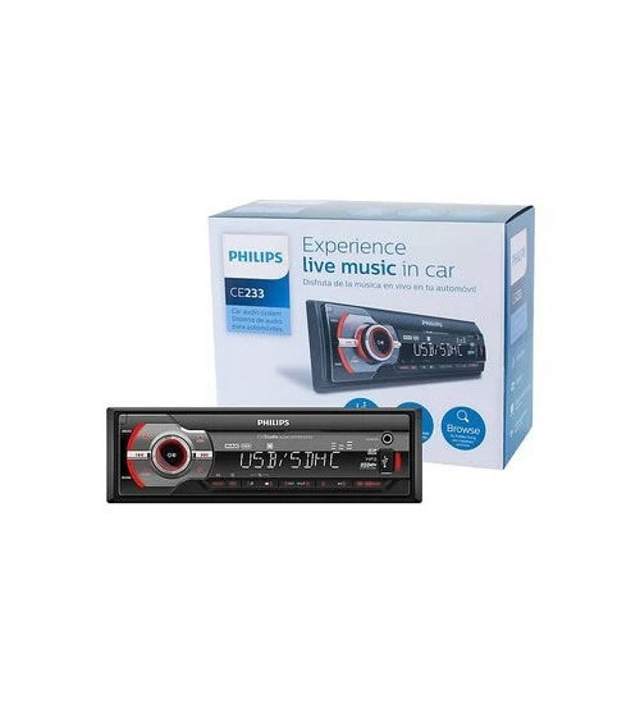PHILIPS CE233 Digital Car Stereo Audio System , NEW