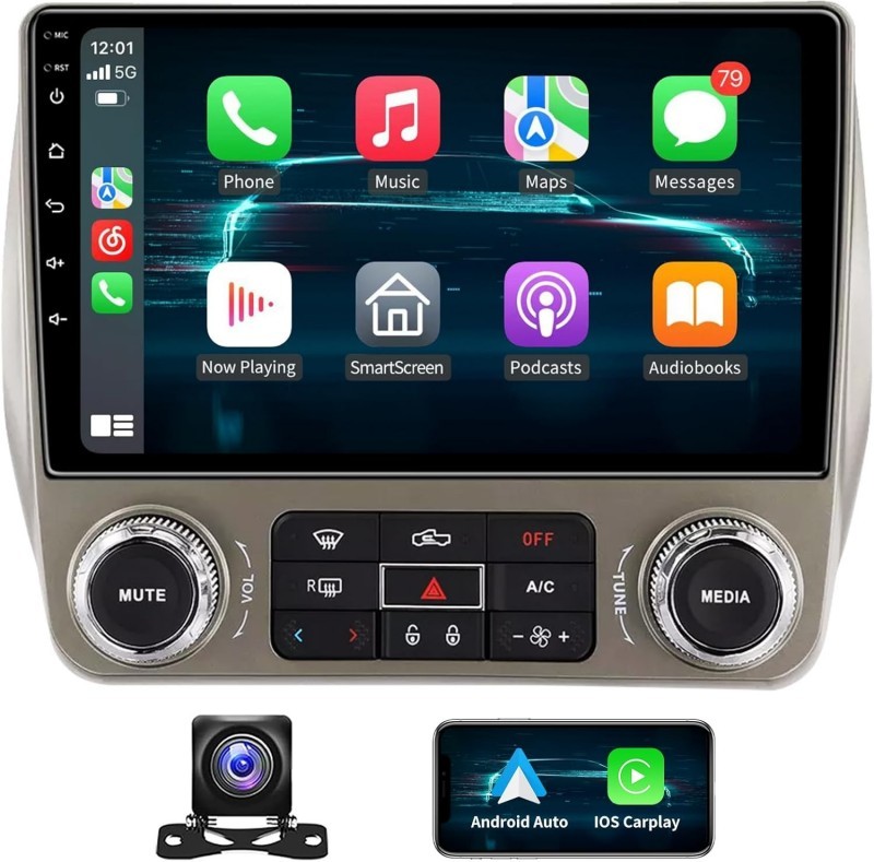 Apple Carplay Android 13 Car Radio Stereo GPS FM For Chevrolet Camaro 2010-2015