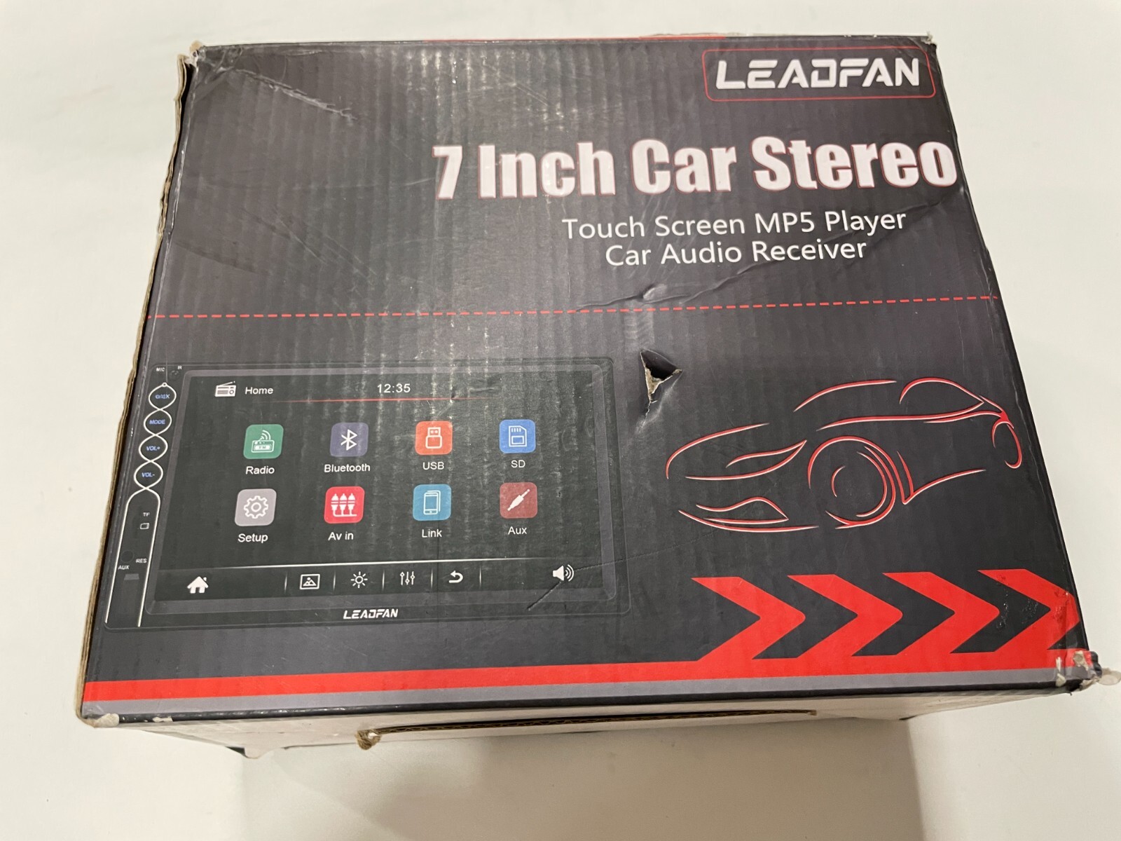 Leadfan Black 7 Inch Car Stereo Car Audio Receiver