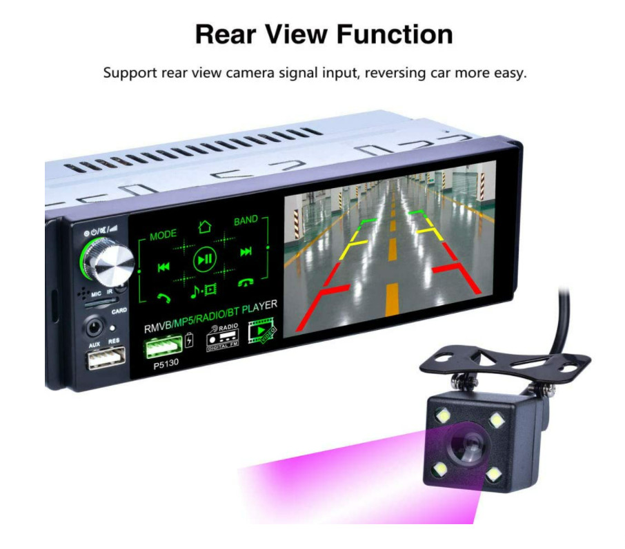 Estereo De Pantalla con Bluetooth Para Coche Carro Auto MP5 Player USB/SD/AUX/FM