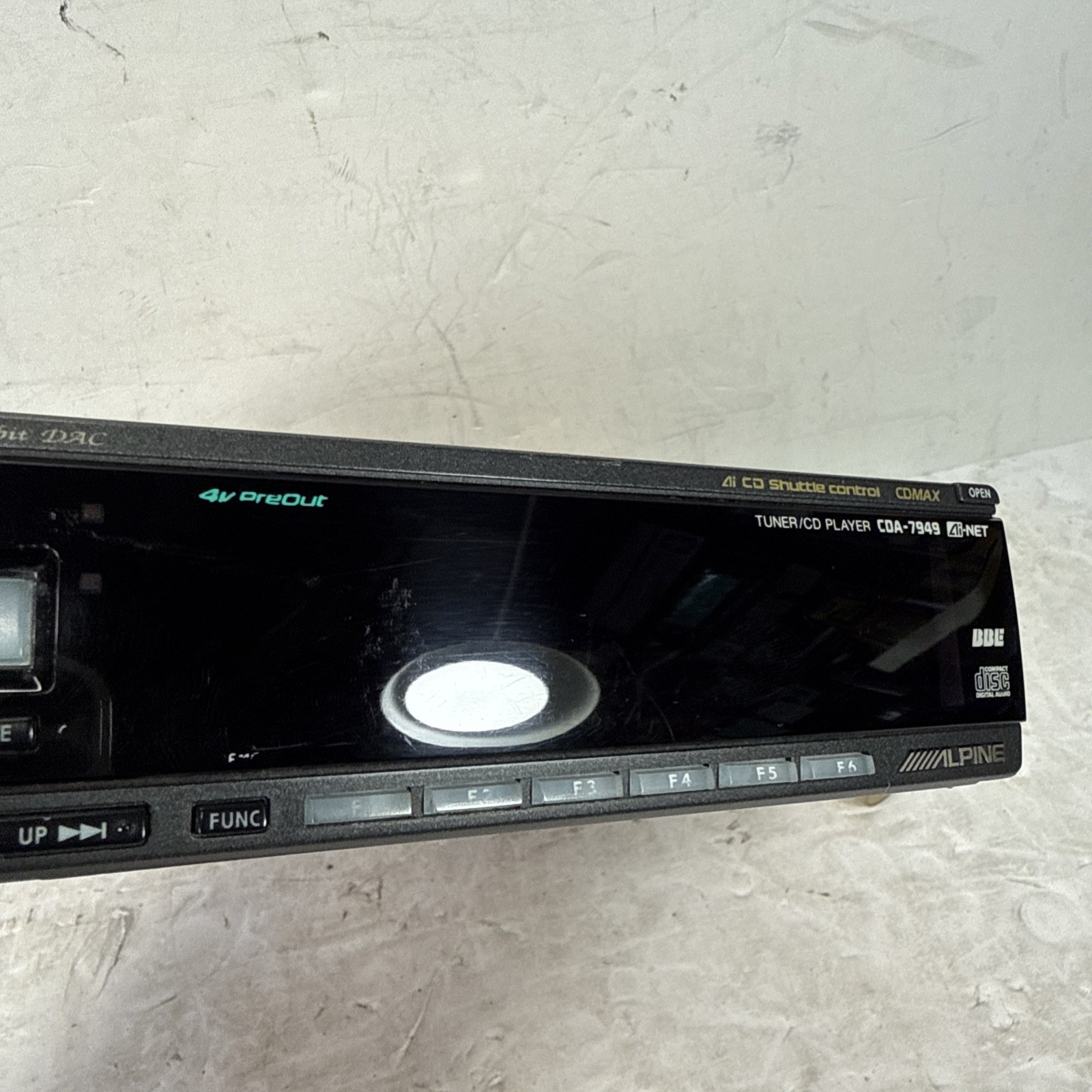 Alpine CDA-7949 Old School Car Stereo CD Player Copper Chasis 4v Preout | TESTED