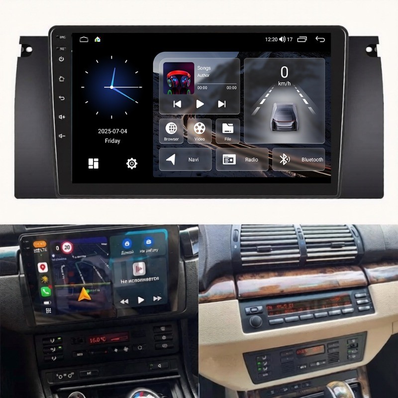 8 Core 64G Android Car Radio for BMW E39 X5 E53 Stereo CarPlay GPS Navi WIFI BT