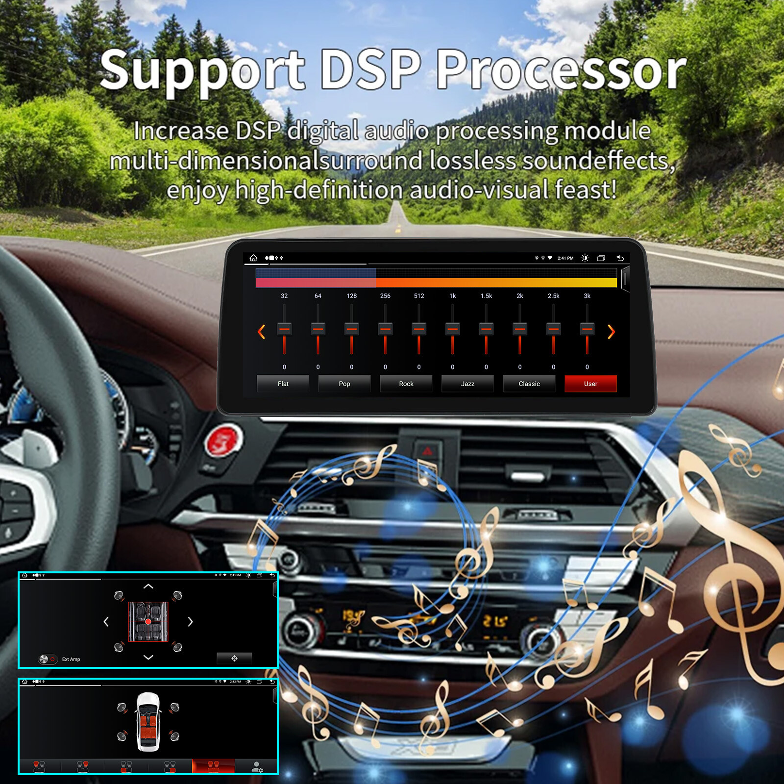 12.3” Car Radio Stereo Android GPS Carplay For BMW 5 Series E60 2004-2009 CCC