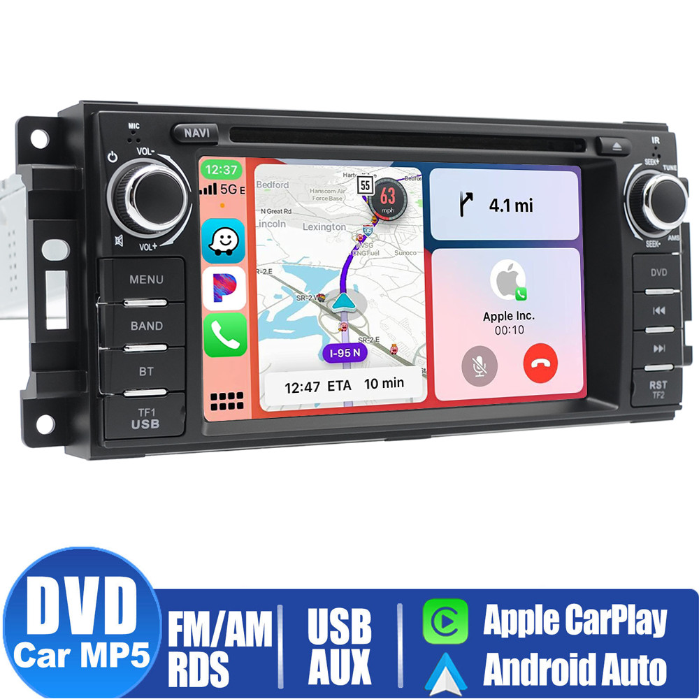 Car Radio CD/DVD Player for Dodge RAM 1500 2500 3500 2009 2010 2011 12 CarPlay