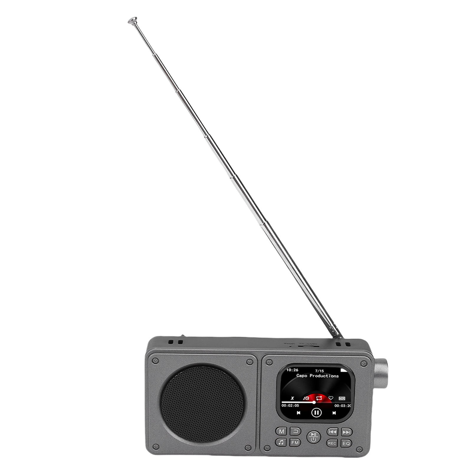 Video Radio AM FM 2.01 Inch Screen MP3 MP4 Player Bluetooth 5.4 Speaker Por FSZJ