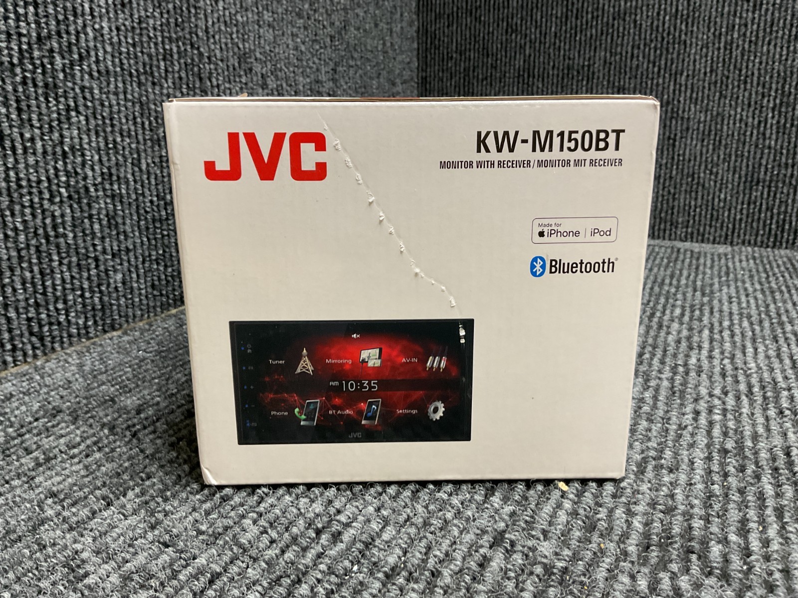 JVC KW-M150BT Digital Media Receiver featuring 6.8″ WVGA Capacitive Monitor