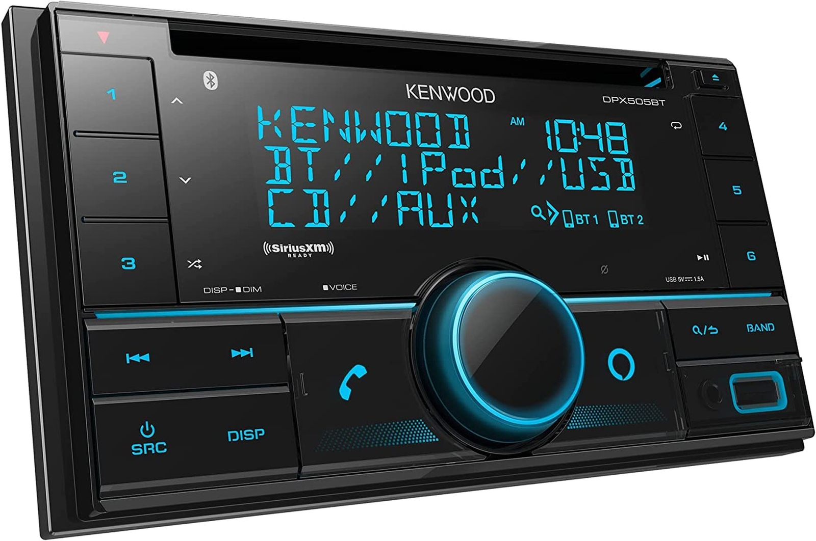 KENWOOD DPX505BT AM FM CD Bluetooth Stereo + SiriusXM Satellite Tuner Bundle