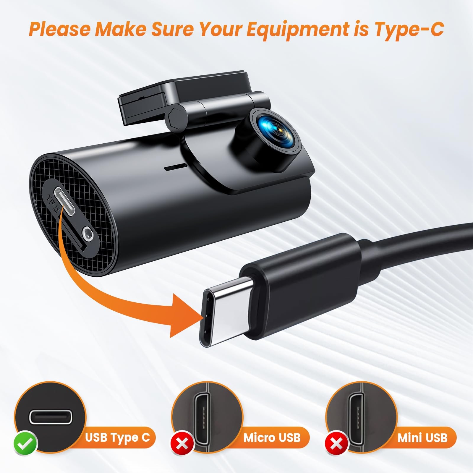 GKU Dash Cam Hardwire Kit 12-24V to 5V Car Camera Charger Power Cord Battery Dra