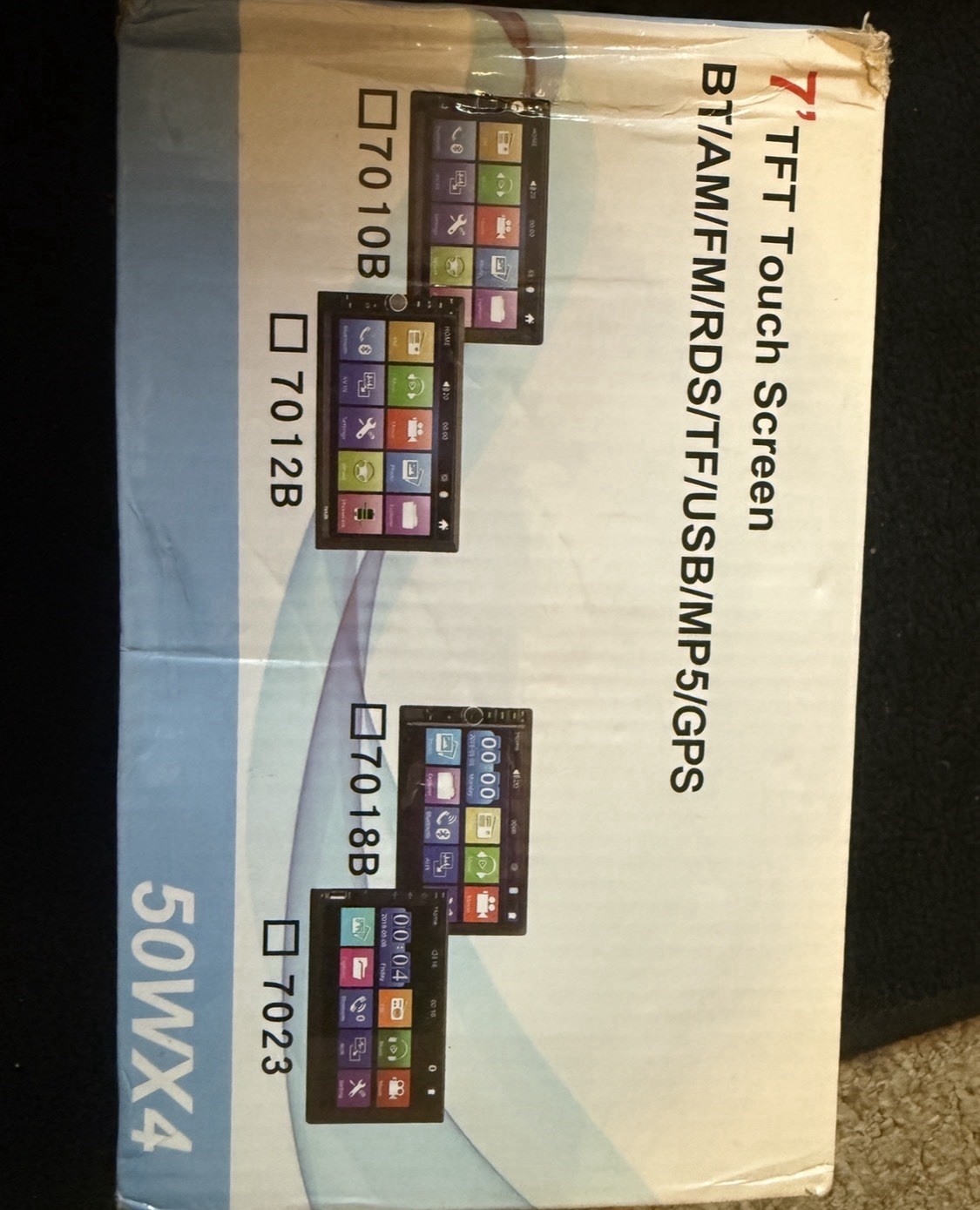 DIN Touchscreen BT Aux Stereo Plug And Play With Backup Camera