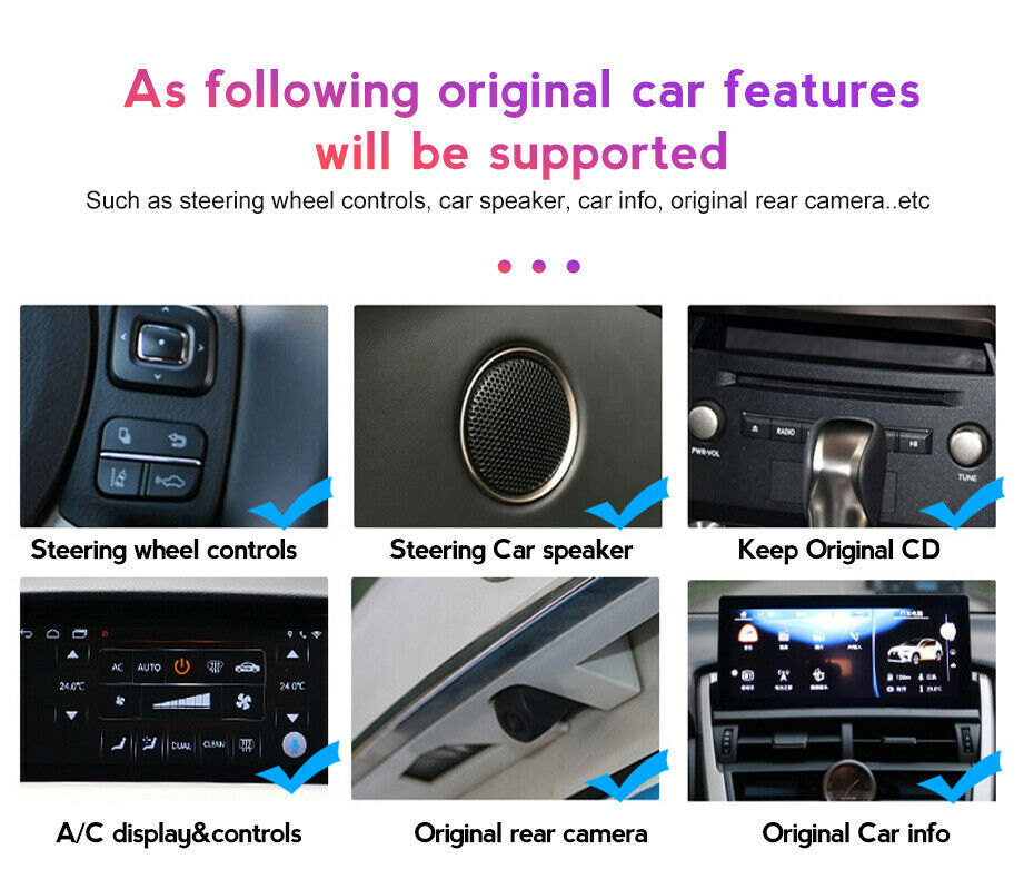 Android Gps Navigation Bluetooth For Lexus Gs Gs250 Gs300 Gs350 12~16 4+64g