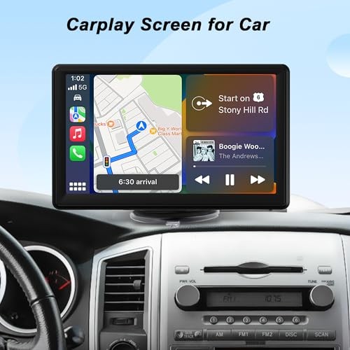 7″ Portable Touch Screen Car Stereo Support Wireless Carplay Android 1GB ROM