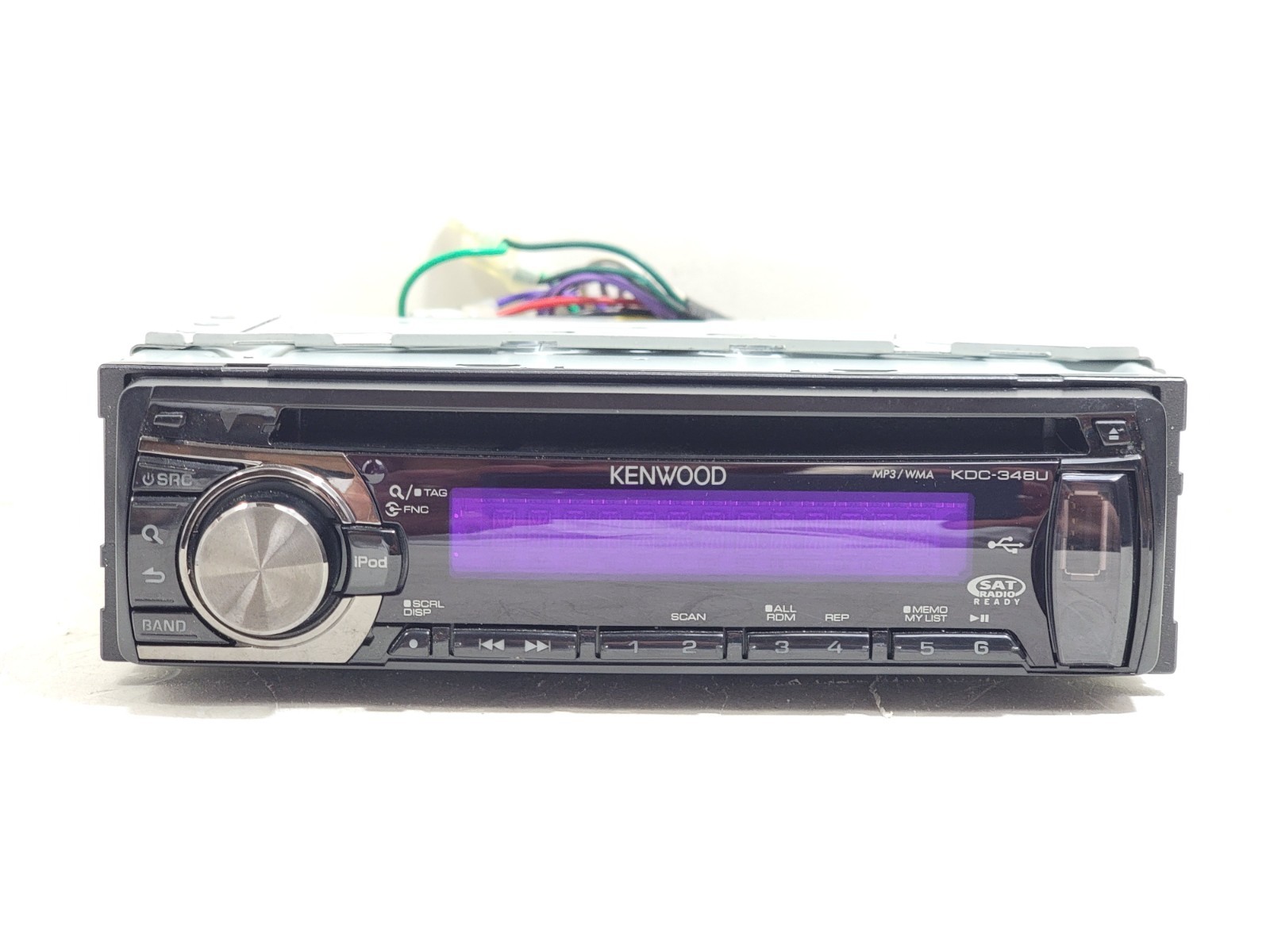 Kenwood KDC-348U Car Stereo In Dash MP3 AUX USB CD w/ Remote – Tested – NICE!!
