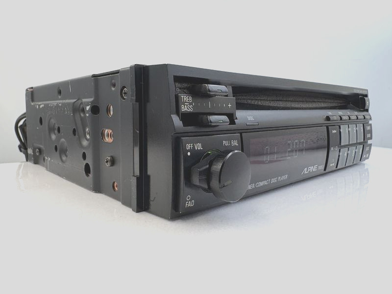 Rare Alpine 7909J CD Player Upgraded Power Cable JDM For Parts / Repair