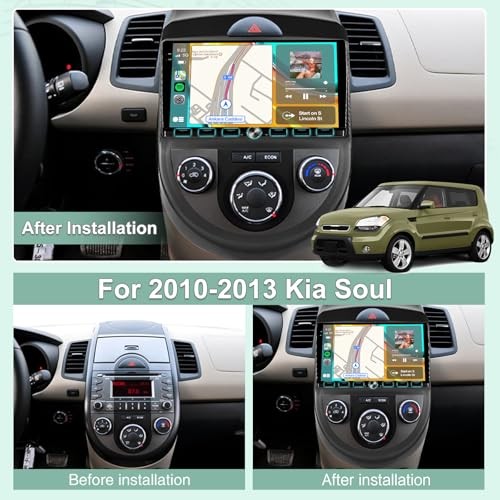 2+64G 9 Inch Screen for Kia Soul Radio 2010 2011 2012 2013, Android Soul Car